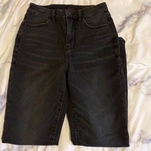 Women’s American Eagle Black Next Level Stretch Curvy Super High-Rise Jegging